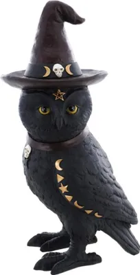 Produktbild von Halloween Dekofigur Eule schwarz