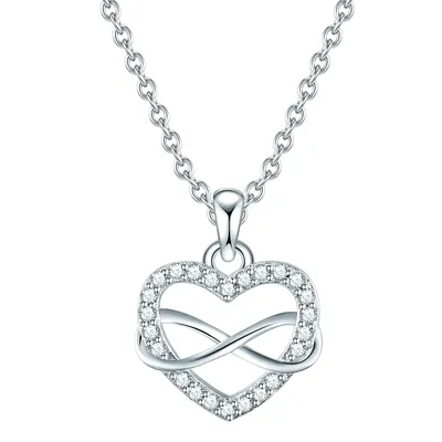 Produktbild von Rafaela Donata Halskette Herz Sterling Silber Zirkonia 42,0 cm Basiskette + 7,0 cm Verlängerung 50115007
