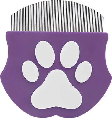 Immagine prodotto di INF Mini Pettine Antiparassitario per Cani e Gatti - Acciaio Inox Denti Fini