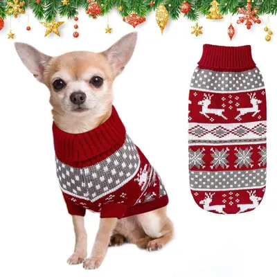 Immagine prodotto di Maglioni per cani, maglioni per gatti, Natale, inverno, taglia L