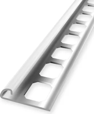 Produktbild von Fliesenprofil 8 x 28.5 x 2500 mm Viertelkreisprofil Einfasshöhe 8 mm Edelstahl Geschlossen Gestanzt Edelstahl Glänzend Küberit