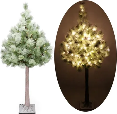 Immagine prodotto di Albero di Natale artificiale LED Pino - 150 cm, 128 LED, IP44, bianco caldo