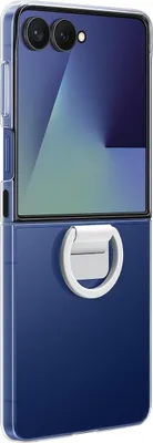 Produktbild von Samsung Hülle geeignet für Samsung Galaxy Z Flip7 - Silikoncover mit Ring - Transperant