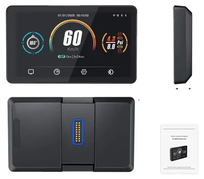 Image de Écran de navigation pour moto, compatible CarPlay sans fil, compatible Android Auto, modèle MB6