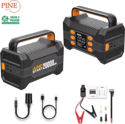 Produktbild von Jump Starter 12V 4 in 1 Starthilfe, Powerbank, LED Licht und Kompressor