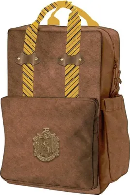 Produktbild von Cerda Group Harry Potter Casual Fashion Leatherette Hufflepuff Rucksack Braun Braun One Size