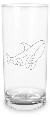 Produktbild von Mr. & Mrs. Panda Glas Orca 400 ml - Transparent - Geschenk, Meer, Orcas, Arbeit, Büro, Cocktailglas, Motivation, Longdrinkglas, Trinkglas, Tumbler, Wasserglas
