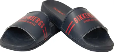 Produktbild von BIKKEMBERGS Strand- oder Pool-Slipper für Herren mit vertikalen Streifen aus der Serie BKK3MSR02 mit Logo, Taglia 42 - Size 42, PVC 100%