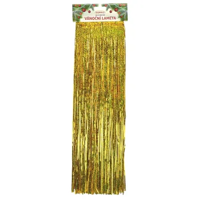 Produktbild von Goldenes Weihnachtslametta 50x100 cm