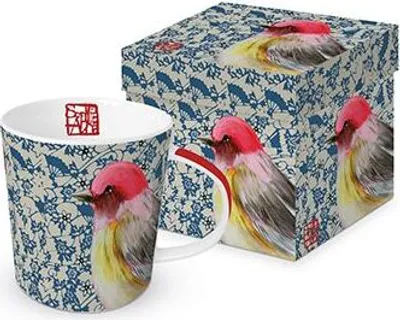 Produktbild von Kaffeebecher, Vogel mit Geschenkbox, exotisch, Henkelbecher Vogel Tier Tasse