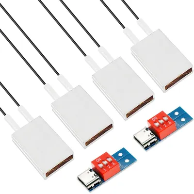 Produktbild von 4 Stück PTC-Heizelemente, elektrische Heizplatte mit konstanter Temperatur, AC/DC, 5V/70°C/1