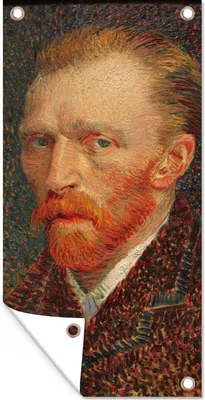 Produktbild von MuchoWow® 80x160 cm Outdoor-Poster Gartendeko Sichtschutz Garten Poster für den Garten  Selbstporträt - Vincent van Gogh