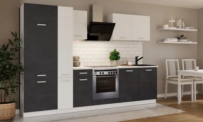 Produktbild von Küche Toni 290 cm Küchenzeile Küchenblock Singleküche Einbauküche