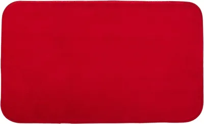 Obrázek produktu pro Koupelnová předložka Premium z mikrovlákna, protiskluzová, Rio, 110 cm, kulatá – červená (33)