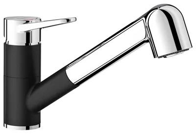 Produktbild von Blanco Küchenarmatur mit Handbrause WEGA-S II schwarz matt 526428