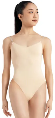 Obrázok produktu pre Dámska blúzka Capezio 3532 s priesvitnými ramienkami, farba nude, veľkosť M