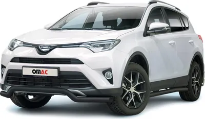Image de Pare-Buffle Avant Pour Toyota RAV4 2015-2018 Acier Inox Noir
