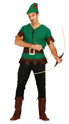 Robin Hood Kostüm Waldläufer Grün L