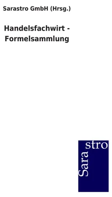 Produktbild von Handelsfachwirt - Formelsammlung
