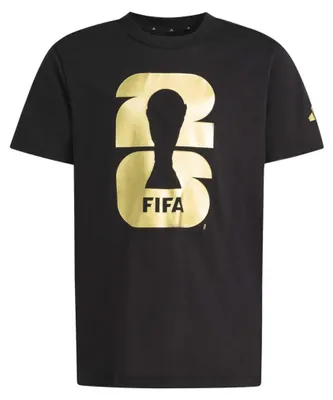 Produktbild von Adidas Jungen T-Shirt KB3707 Kurzarm Baumwolle Schwarz
