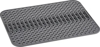 Immagine prodotto di Tappetino antiscivolo in silicone 43x32 cm, flessibile, nero, per lavello