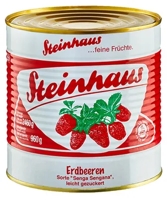 Obrázek produktu pro Steinhaus plechovky na jahody Jahody ideální na dezert 2650ml