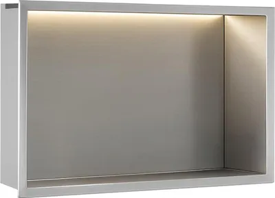 Produktbild von Wandeinbau-Regal Fürs Bad REA 30x45 Brush Steel