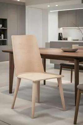 Obrázek produktu pro Moderní dřevěná židle v minimalistickém designu do jídelny a kuchyně
