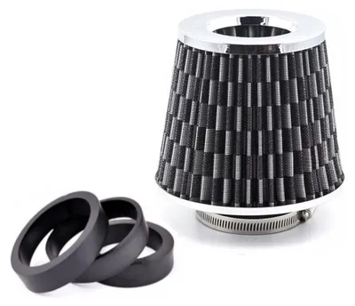 Produktbild von 150 mm universeller Sport-Luftfilter aus Carbon (konisch) für Autos