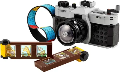 Produktbild von LEGO Creator 3in1 Retro Kamera Spielzeug, Videokamera, TV-Set, Schreibtischdeko für Kinder oder Zubehör für Schlafzimmer, Fotografie-Geschenke für Mädchen und Jungen ab 8 Jahren 31147