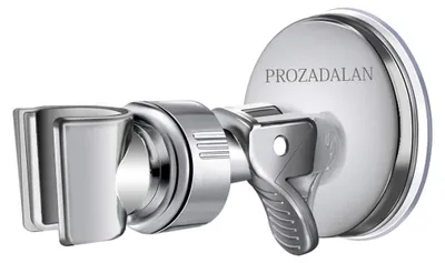 Zdjęcie produktu dla Uchwyt do słuchawki prysznicowej - Przyssawka bez wiercenia - 360° obrotowy - Srebrny - Do łazienki i prysznica