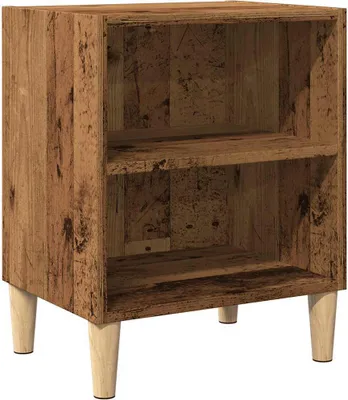 Image de vidaXL Table de nuit imitation vieux bois 40x30x50 cm bois composite