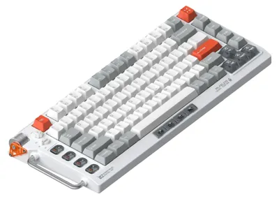 Produktbild von NuPhy Field75 HE V2 Magnetische Tastatur Gaming, Einstellbarer Auslösepunkt, 8000Hz Abtastrate, Rapid Trigger - Magnetic Silver