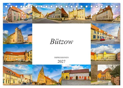 Produktbild von Bützow Impressionen (Tischkalender 2027 DIN A5 quer), CALVENDO Monatskalender