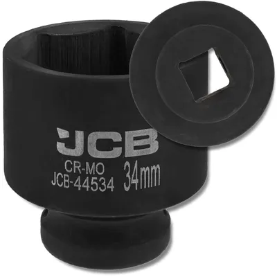 Immagine prodotto di JCB Chiave a bussola 1/2" 34 mm esagonale Cr-Mo CHIAVE a bussola