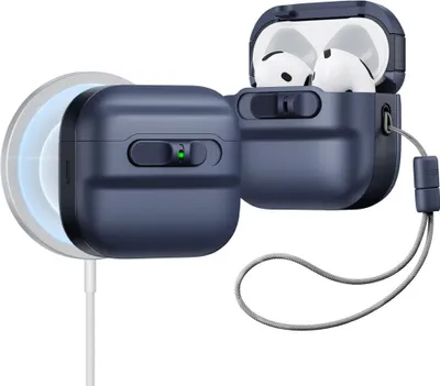 Produktbild von Esr Pulse Halolock Magsafe Apple Airpods 4 Blau