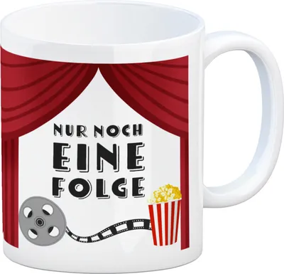 Produktbild von Nur noch eine Folge Kaffeebecher für Serienjunkies