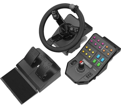 Produktbild von Logitech G Heavy Equipment Bundle, Lenkrad + Pedale, PC, Analog / Digital, 900°, Kabelgebunden, USB