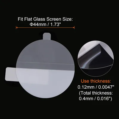 Produktbild von 3 Stš¹ck Uhrenglas Displayschutzfolien 44mm HD High Definition Anti-Kratz-Wasserdicht Ultra-Dš¹nn TPU Universal Smartwatch Displayschutzfolie mit Tuch Aufkleber Schaber
