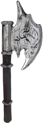 Produktbild von Beil Axt Länge 65 cm - Schwarz Grau | Zubehör Kostüm Halloween Karneval