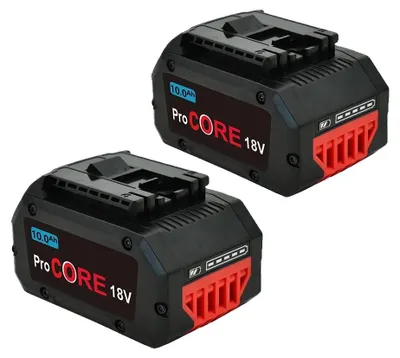 Immagine prodotto di Batteria agli ioni di litio, capacità 10,0 Ah, compatibile con utensili da 18V, confezione da 2 batterie da 10,0 Ah