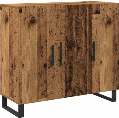 Productafbeelding van Dressoir Oudhout 90 x 34 x 80 cm Bewerkt hout