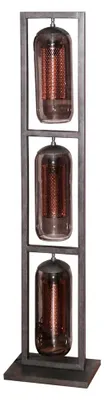 Productafbeelding van AnLi Stijl Vloerlamp, rookkleurige metalen kap, 3 lampen