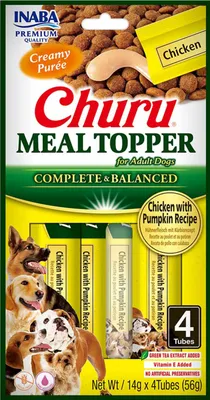 Zdjęcie produktu dla Churu Dog Meal Topper Chicken with Pumpkin Recipe4x14g