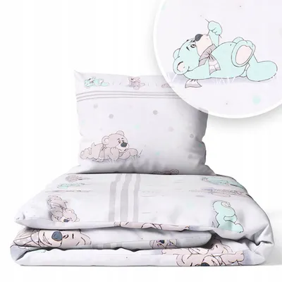 Produktbild von Kinderbettwäsche 90x120 Baumwolle Baby Bettwäsche Set 90x120 + 40x60 Kissenbezug Jungen & Mädchen Kleinkind Bettbezug