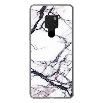 Produktbild von MuchoWow® Handyhülle Schutzhülle Hülle für Huawei P40 Lite Marmor - Weiß - Stein Silikon Softcase Handy Hülle - Handy