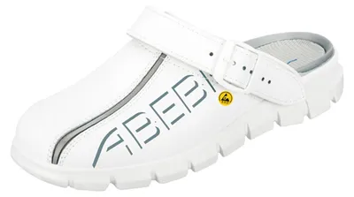 Produktbild von Abeba 37310 Clog weiß mit Aufdruck ESD - 35