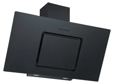 Produktbild von Dunstabzugshaube Schräghaube Kopffrei 90 cm Schwarz Wandhaube Respekta
