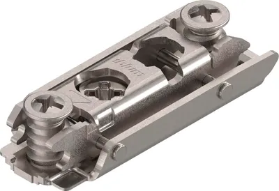 Obrázok produktu pre BLUM CLIP excentrická montážna doska rovná, oceľ, systémová skrutka, vzdialenosť 0 mm