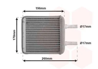 Produktbild von VAN WEZEL 82006216 Wärmetauscher Innenraumheizung Kühler für HYUNDAI GETZ (TB)